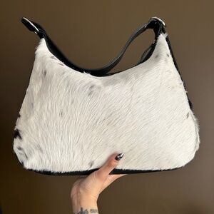 Cow Hair Crossbody Leather Bag